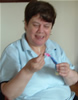 Taking part in one of our art workshops in 2007
