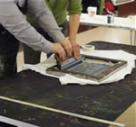 T-shirt printing workshop